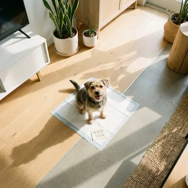 Perro feliz en el lugar correcto